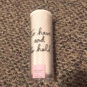 NEW Kate Spade TO HAVE AND TO HOLD Thermal Travel Mug